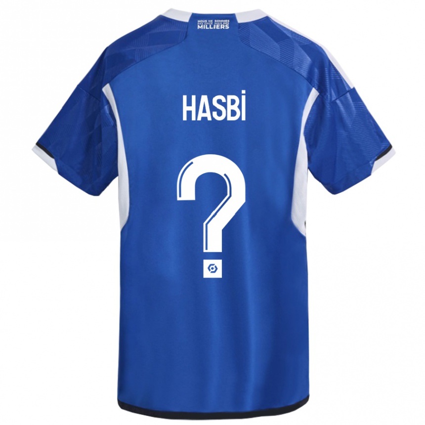 Men Football Walid Hasbi #0 Blue Home Jersey 2023/24 T-Shirt