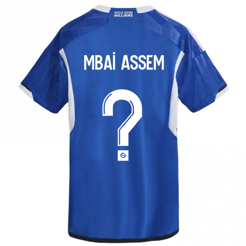 Men Football Chris Mbaï-Assem #0 Blue Home Jersey 2023/24 T-Shirt