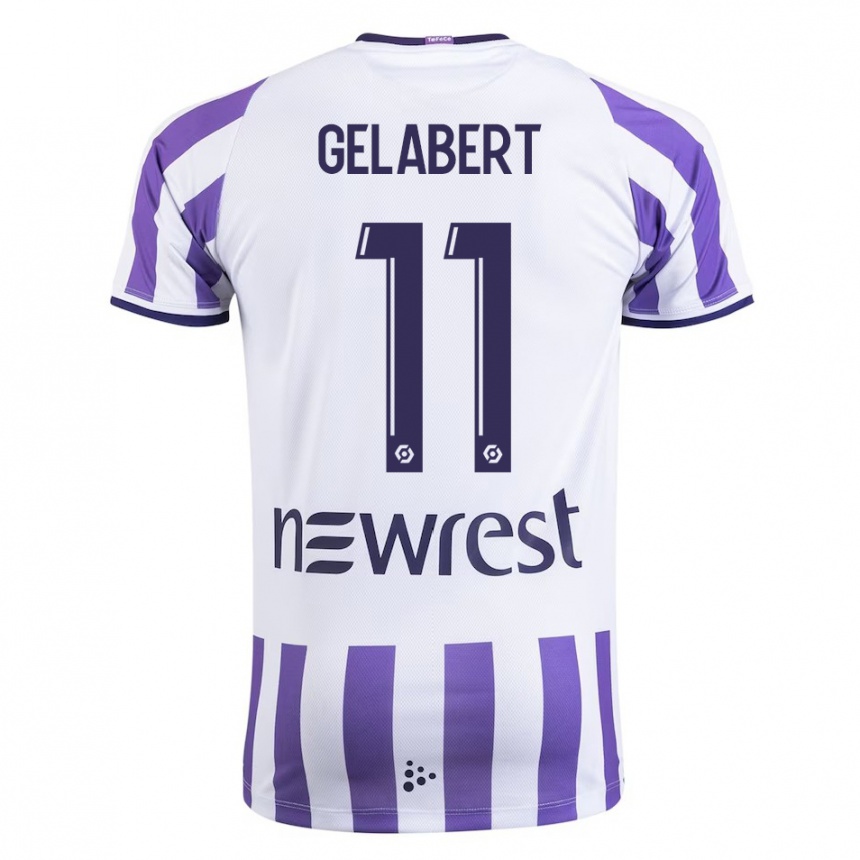 Men Football César Gelabert #11 White Home Jersey 2023/24 T-Shirt