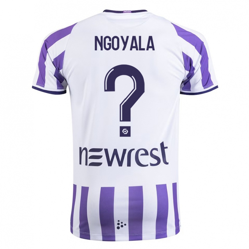 Men Football Frédéric Efuele Ngoyala #0 White Home Jersey 2023/24 T-Shirt