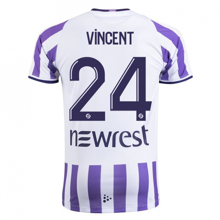 Men Football Magalie Vincent #24 White Home Jersey 2023/24 T-Shirt