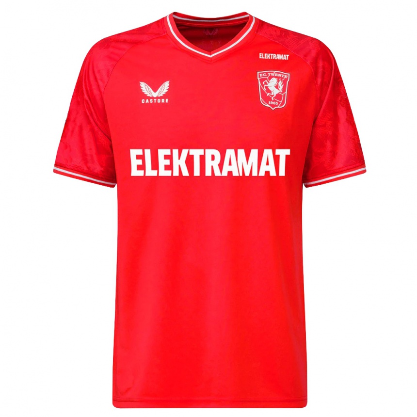 Men Football Eva Oude Elberink #21 Red Home Jersey 2023/24 T-Shirt