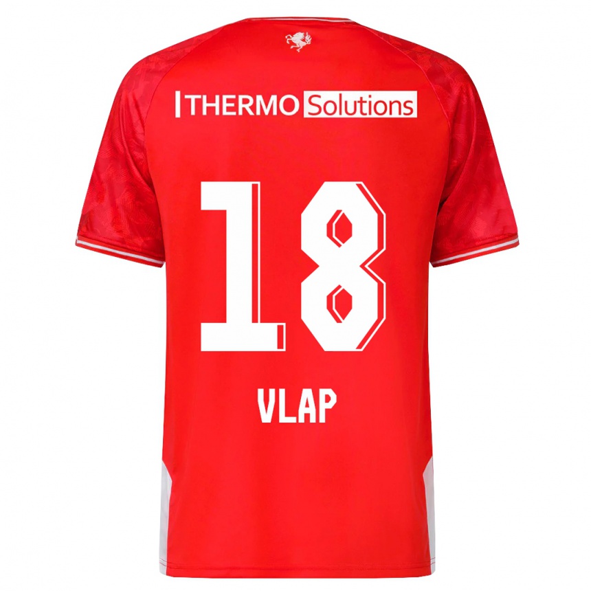 Men Football Michel Vlap #18 Red Home Jersey 2023/24 T-Shirt