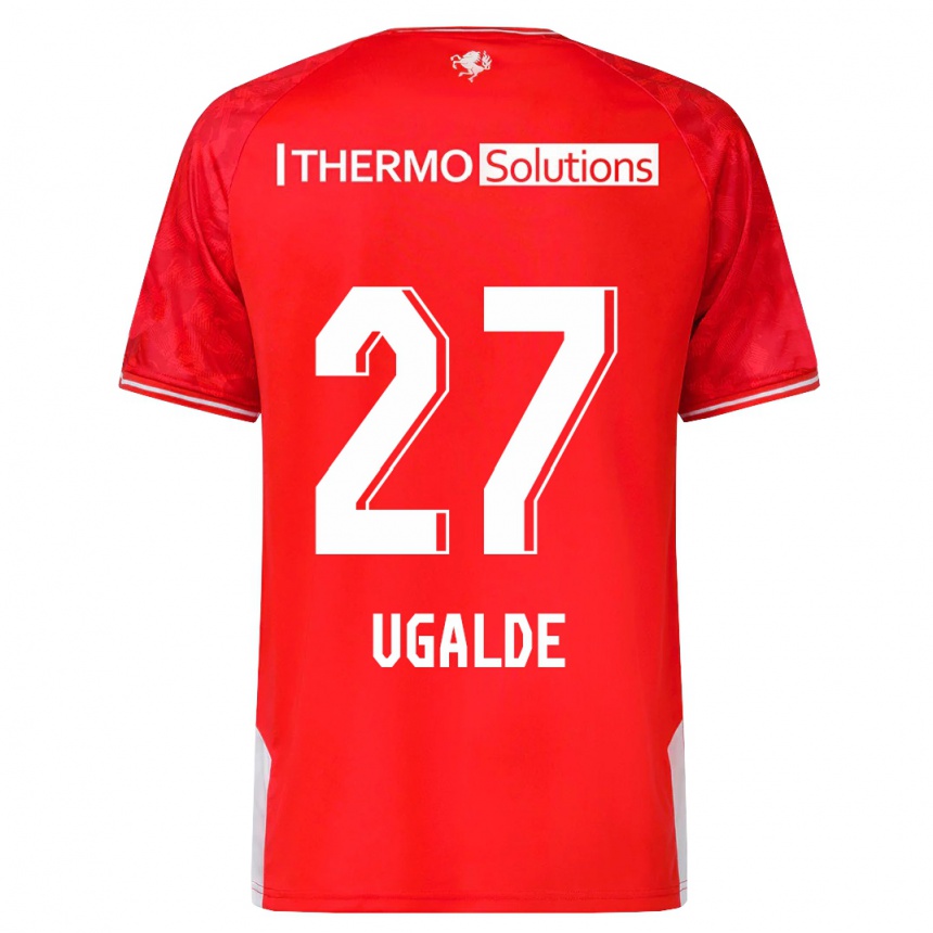 Men Football Manfred Ugalde #27 Red Home Jersey 2023/24 T-Shirt