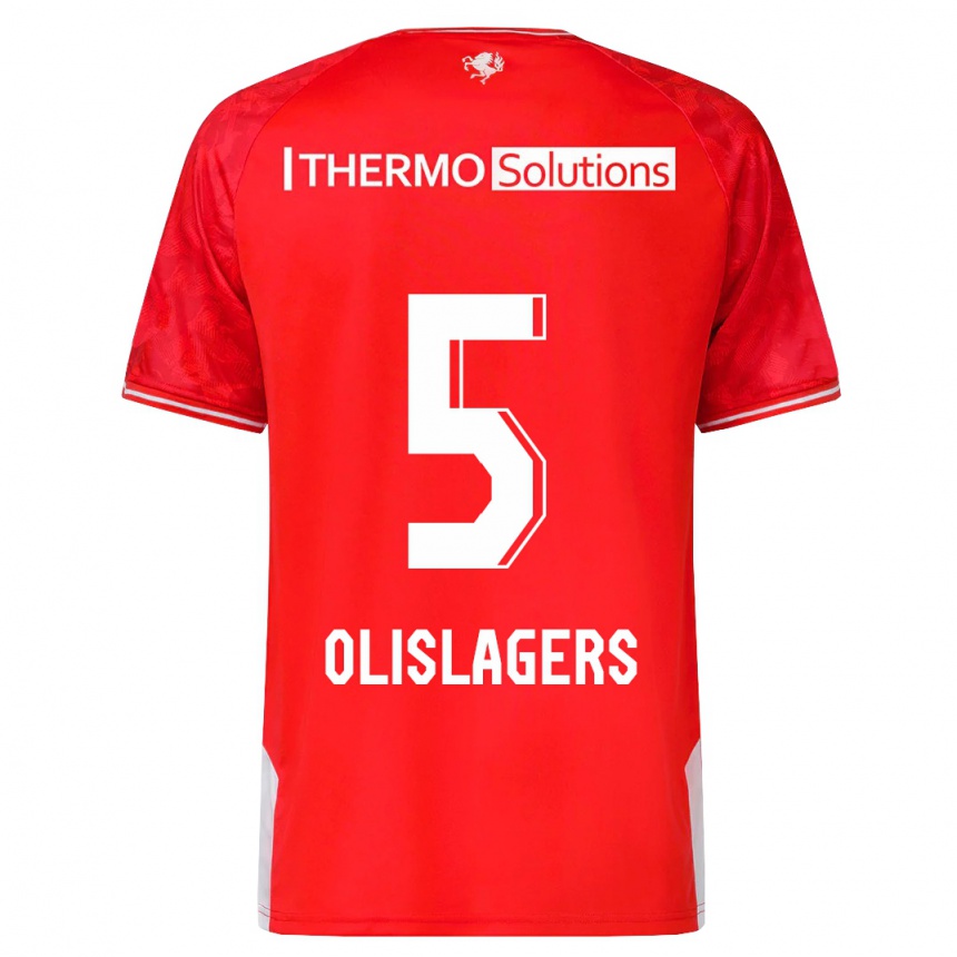 Men Football Marisa Olislagers #5 Red Home Jersey 2023/24 T-Shirt