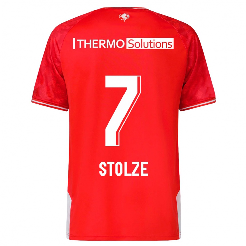 Men Football Anna-Lena Stolze #7 Red Home Jersey 2023/24 T-Shirt