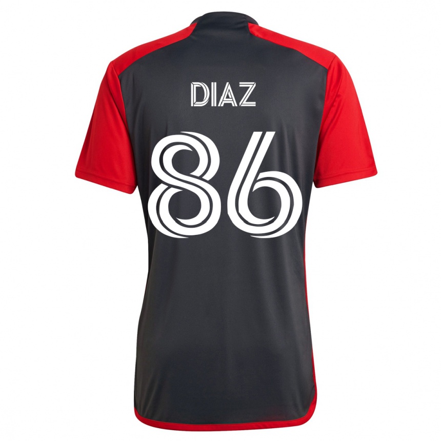 Men Football Alec Díaz #86 Grey Home Jersey 2023/24 T-Shirt