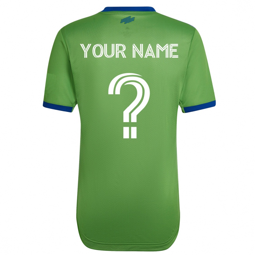 Men Football Your Name #0 Green Home Jersey 2023/24 T-Shirt