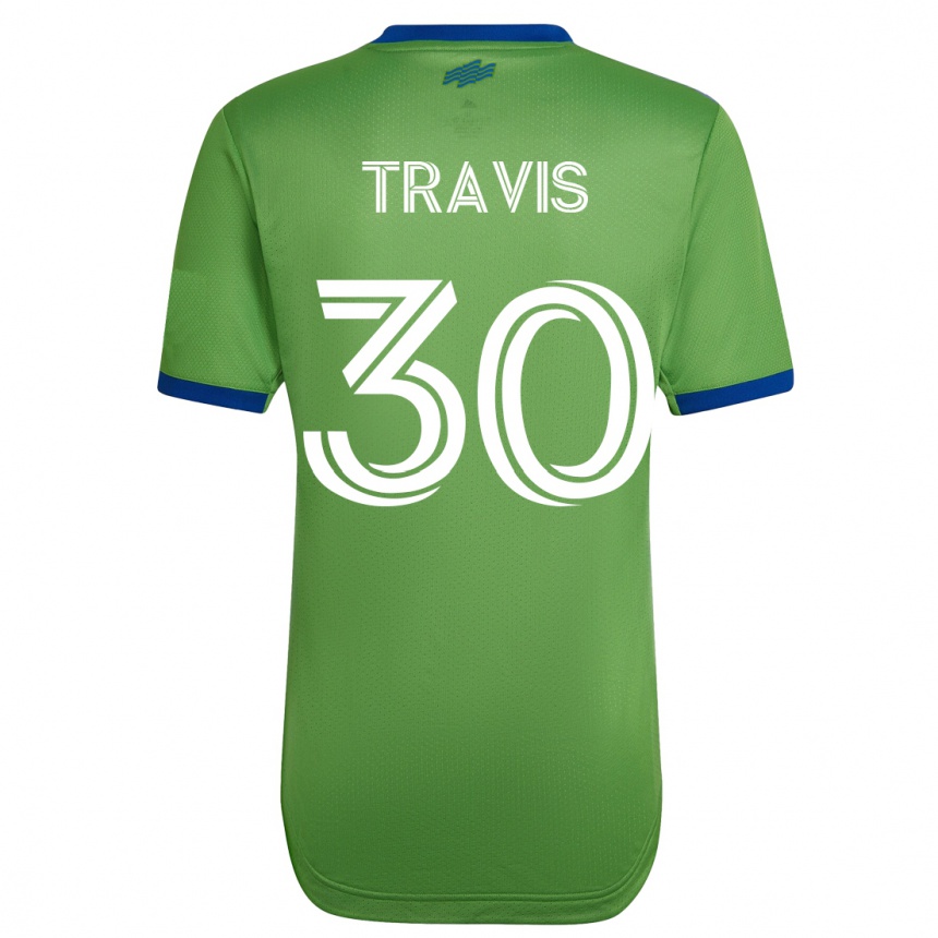 Men Football Riley Travis #30 Green Home Jersey 2023/24 T-Shirt