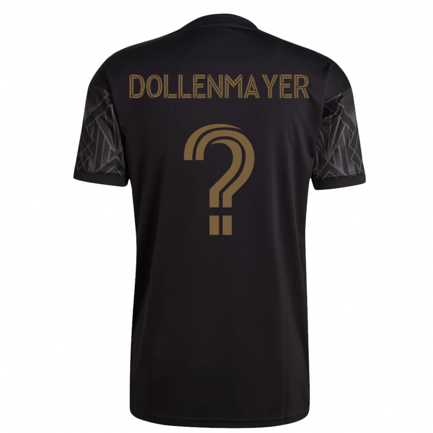 Men Football Noah Dollenmayer #0 Black Home Jersey 2023/24 T-Shirt