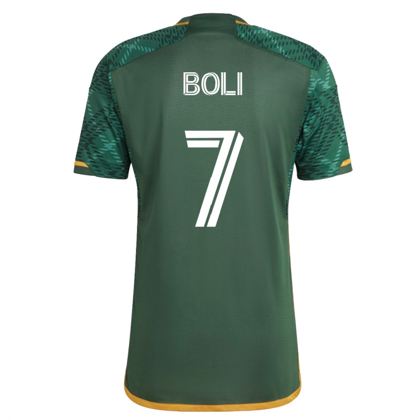 Men Football Franck Boli #7 Green Home Jersey 2023/24 T-Shirt