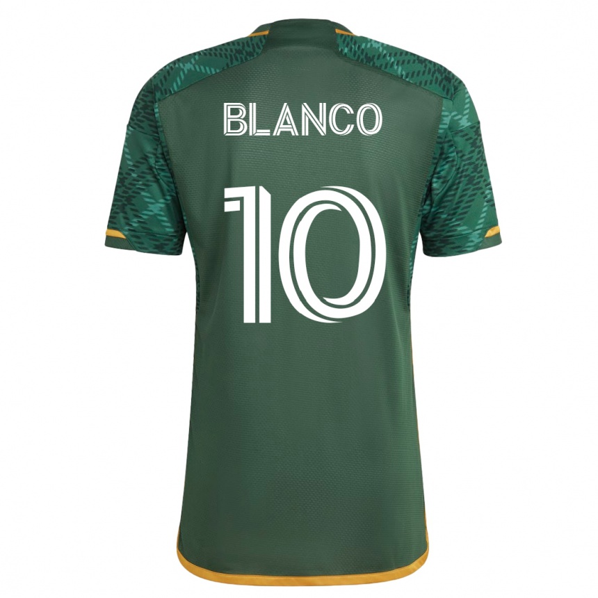 Men Football Sebastián Blanco #10 Green Home Jersey 2023/24 T-Shirt