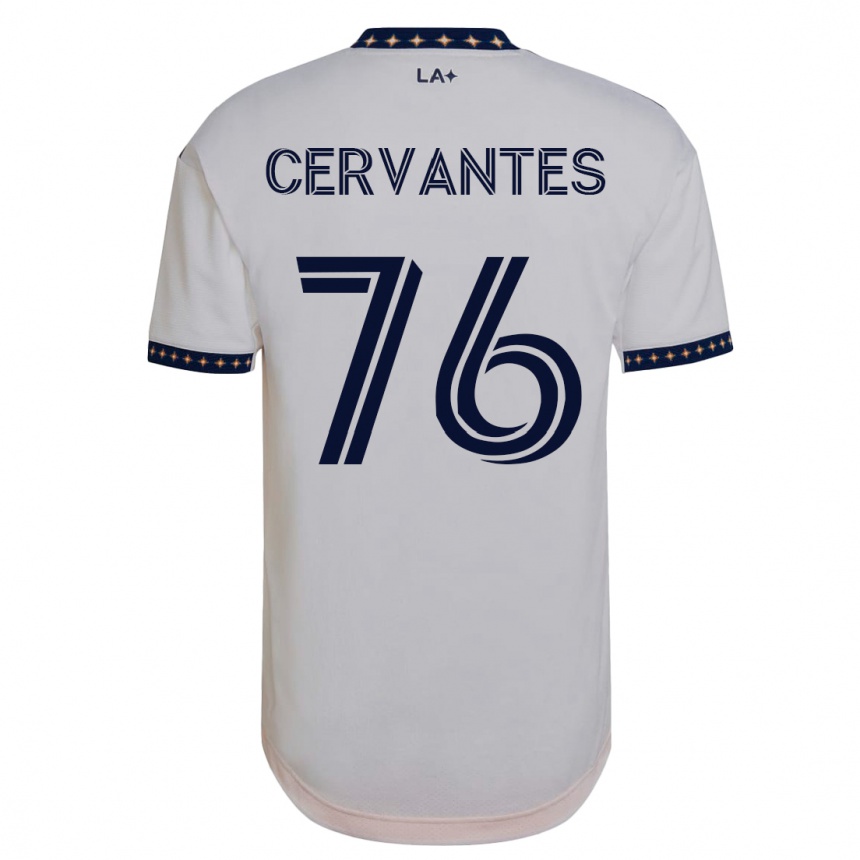 Men Football Aaron Cervantes #76 White Home Jersey 2023/24 T-Shirt