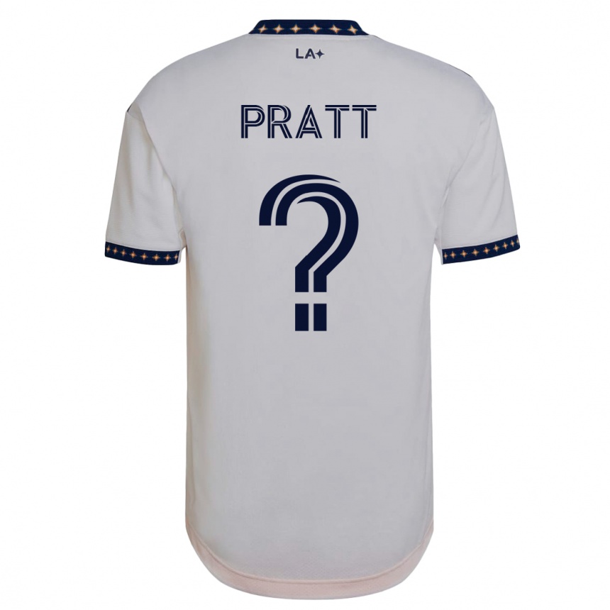 Men Football Owen Pratt #0 White Home Jersey 2023/24 T-Shirt