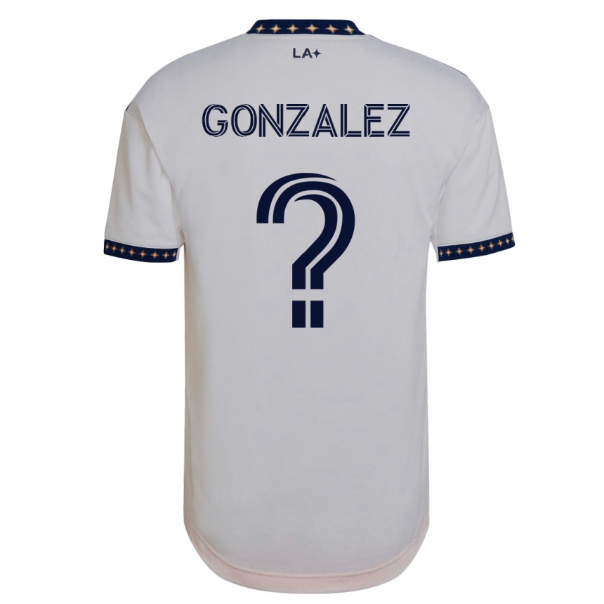 Men Football Miguel Gonzalez #0 White Home Jersey 2023/24 T-Shirt