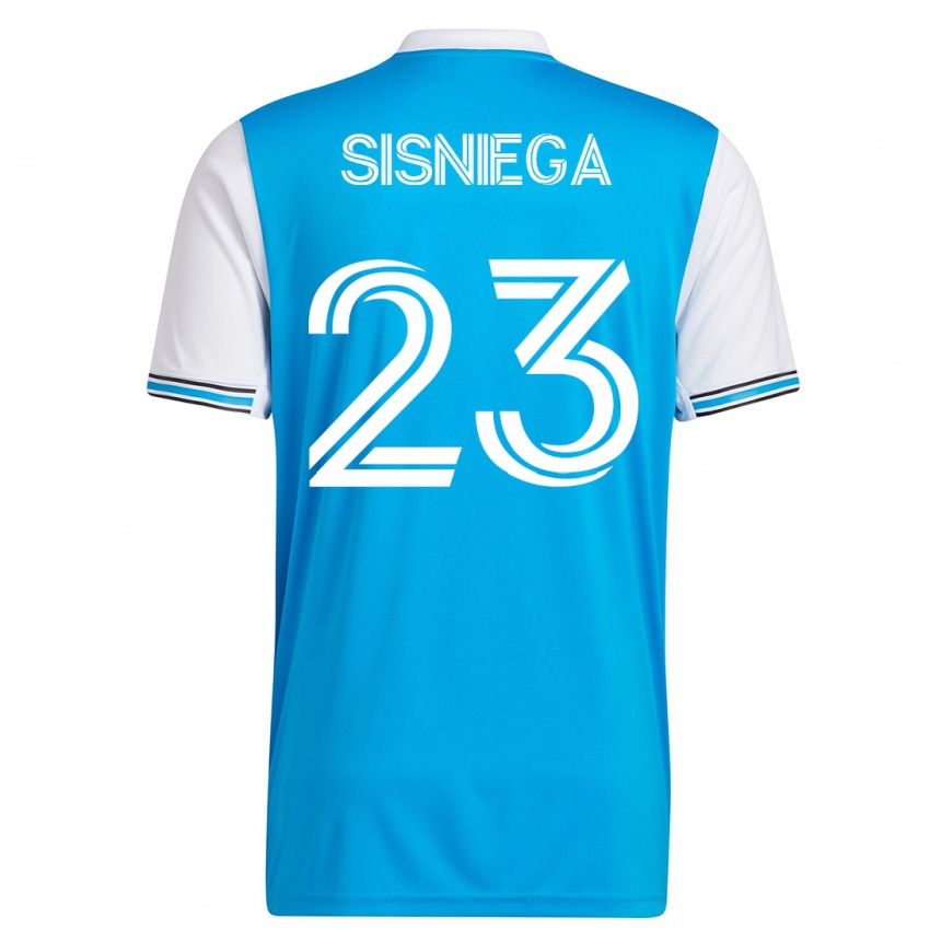 Men Football Pablo Sisniega #23 Blue Home Jersey 2023/24 T-Shirt