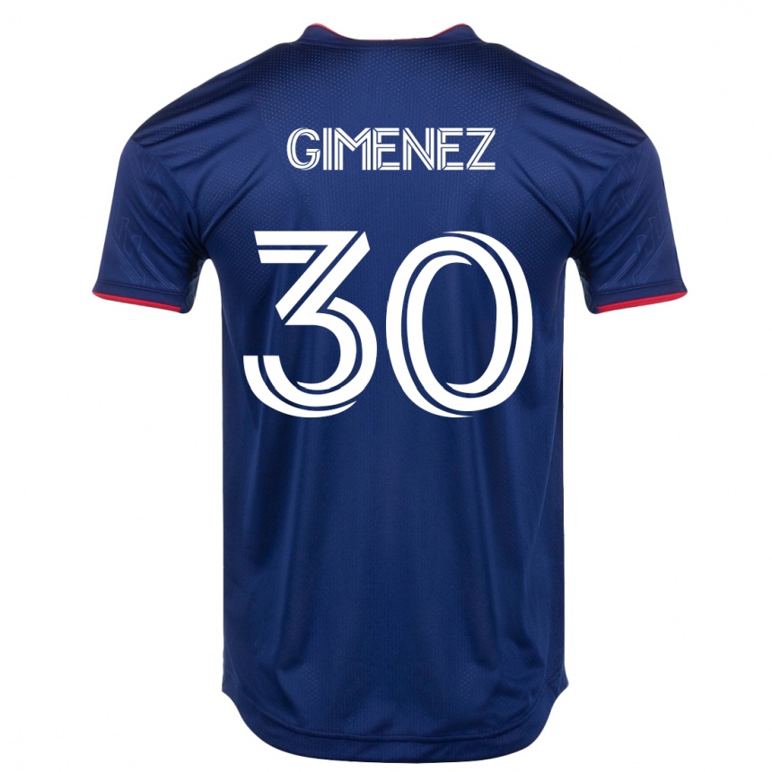 Men Football Gastón Giménez #30 Navy Home Jersey 2023/24 T-Shirt