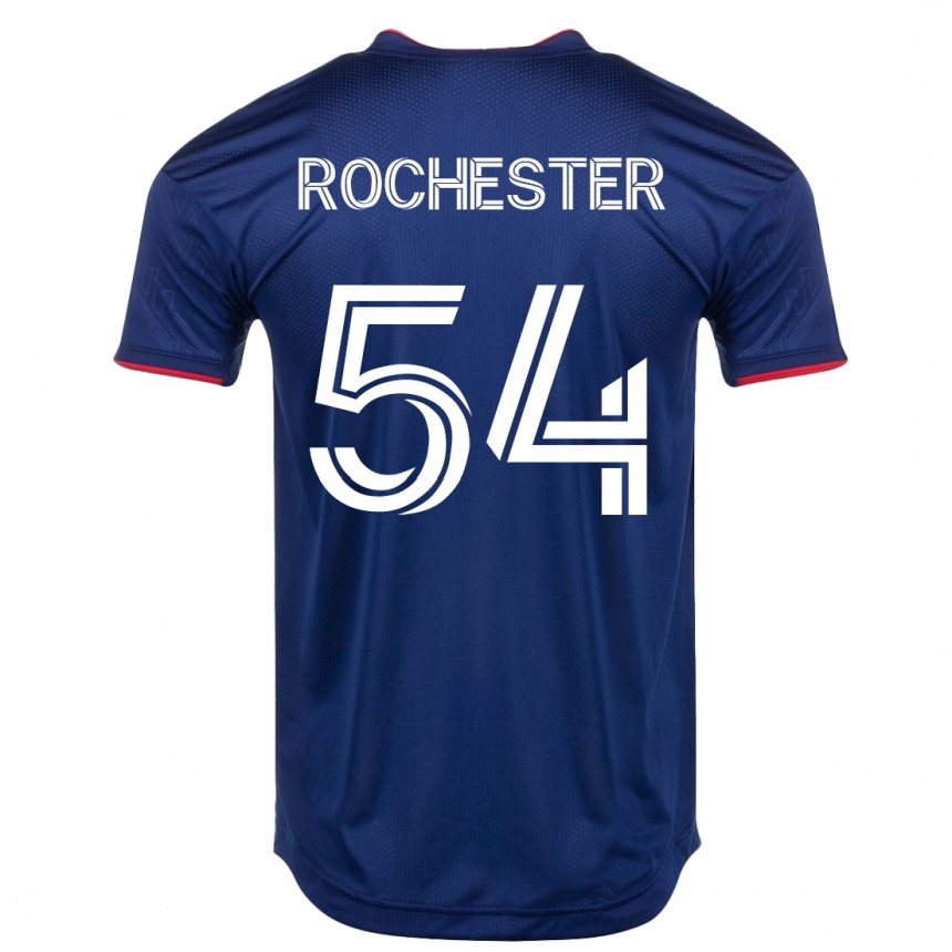 Men Football Lamonth Rochester #54 Navy Home Jersey 2023/24 T-Shirt