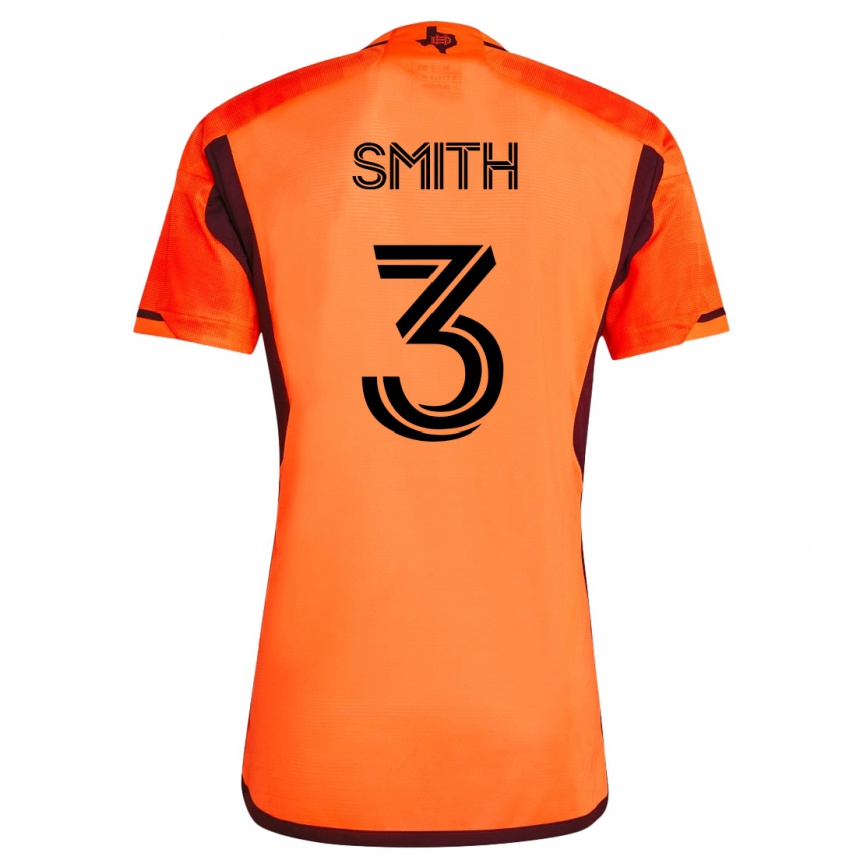 Men Football Brad Smith #3 Orange Home Jersey 2023/24 T-Shirt