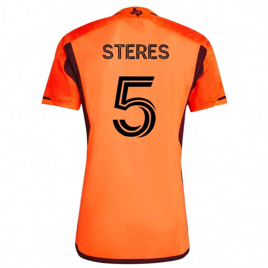 Men Football Daniel Steres #5 Orange Home Jersey 2023/24 T-Shirt
