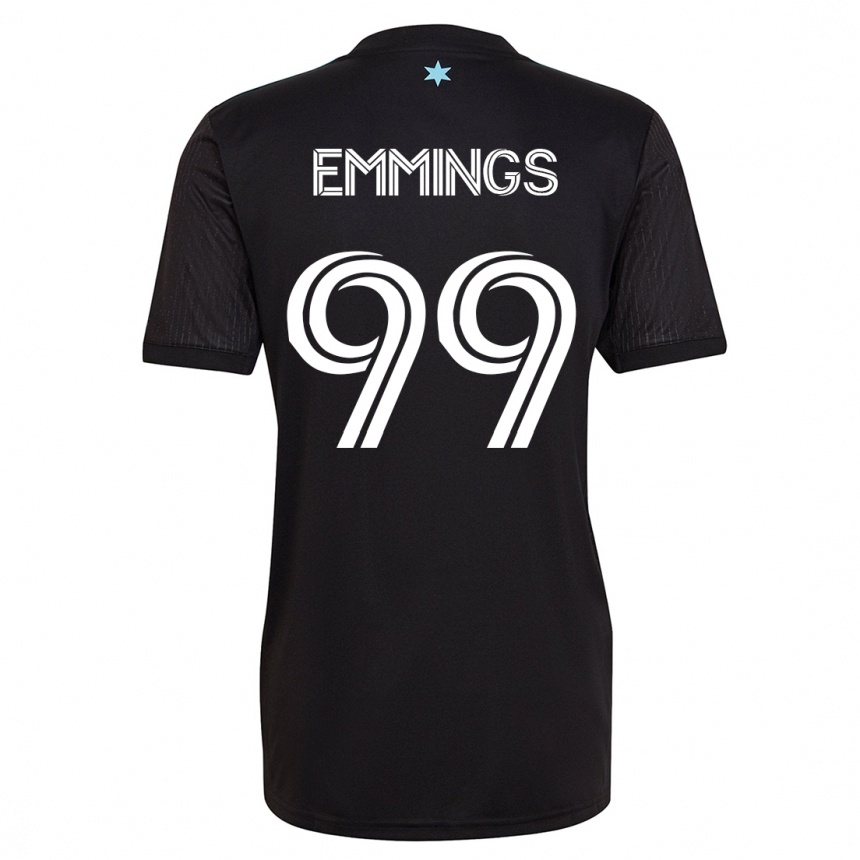 Men Football Fred Emmings #99 Black Home Jersey 2023/24 T-Shirt
