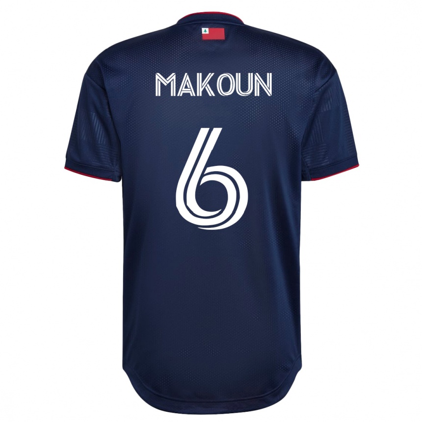 Men Football Christian Makoun #6 Navy Home Jersey 2023/24 T-Shirt