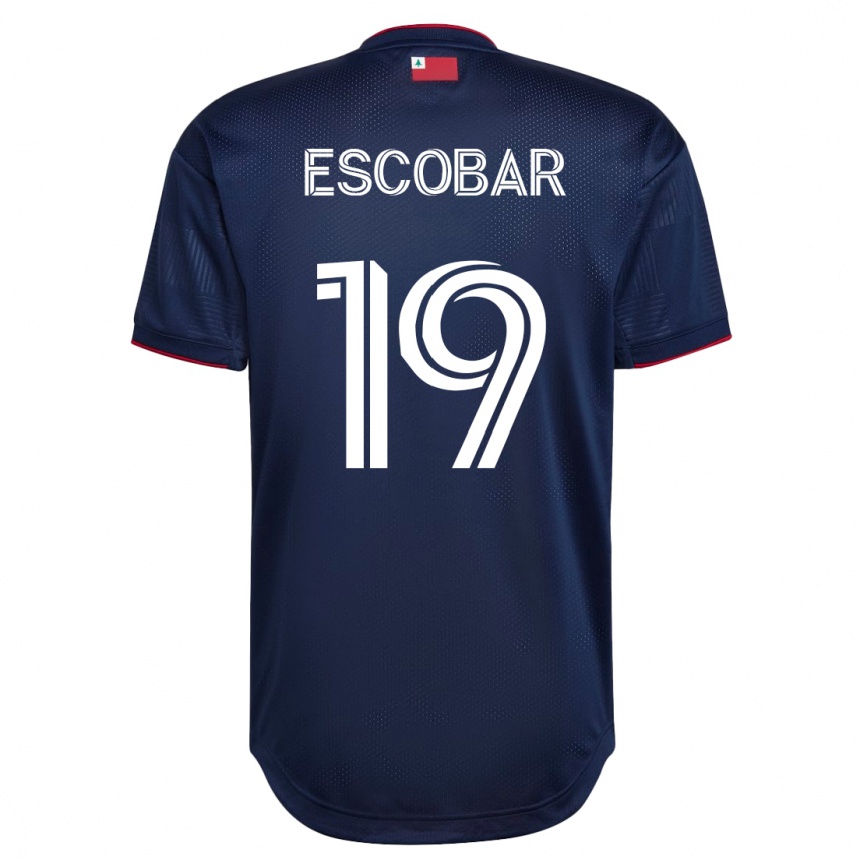Men Football Olger Escobar #19 Navy Home Jersey 2023/24 T-Shirt