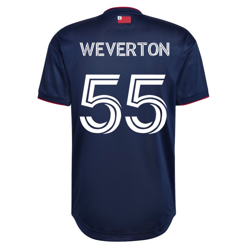 Men Football Weverton #55 Navy Home Jersey 2023/24 T-Shirt