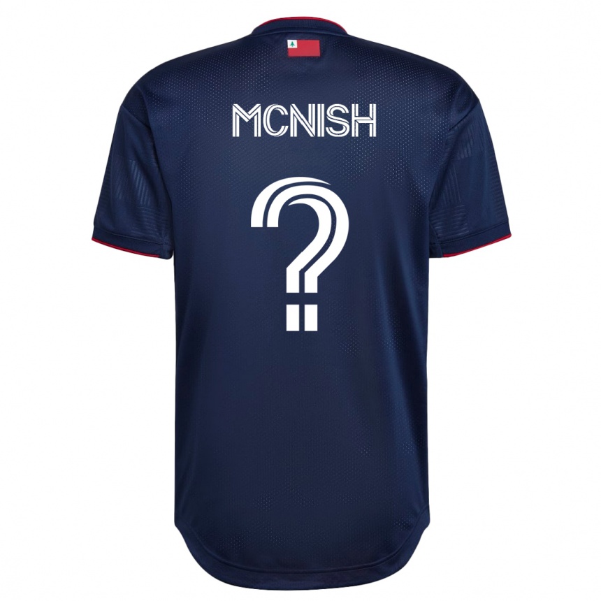 Men Football Sheridan Mcnish #0 Navy Home Jersey 2023/24 T-Shirt