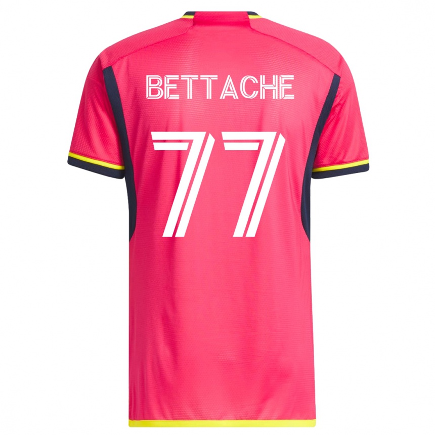 Men Football Faysal Bettache #77 Pink Home Jersey 2023/24 T-Shirt