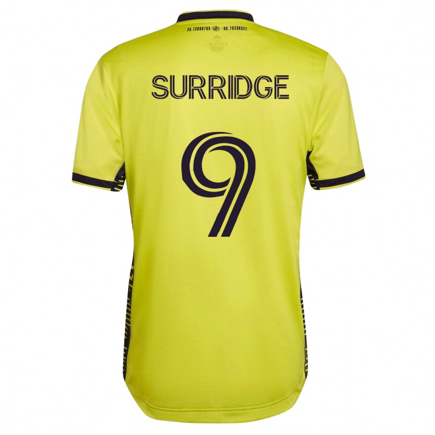 Men Football Sam Surridge #9 Yellow Home Jersey 2023/24 T-Shirt