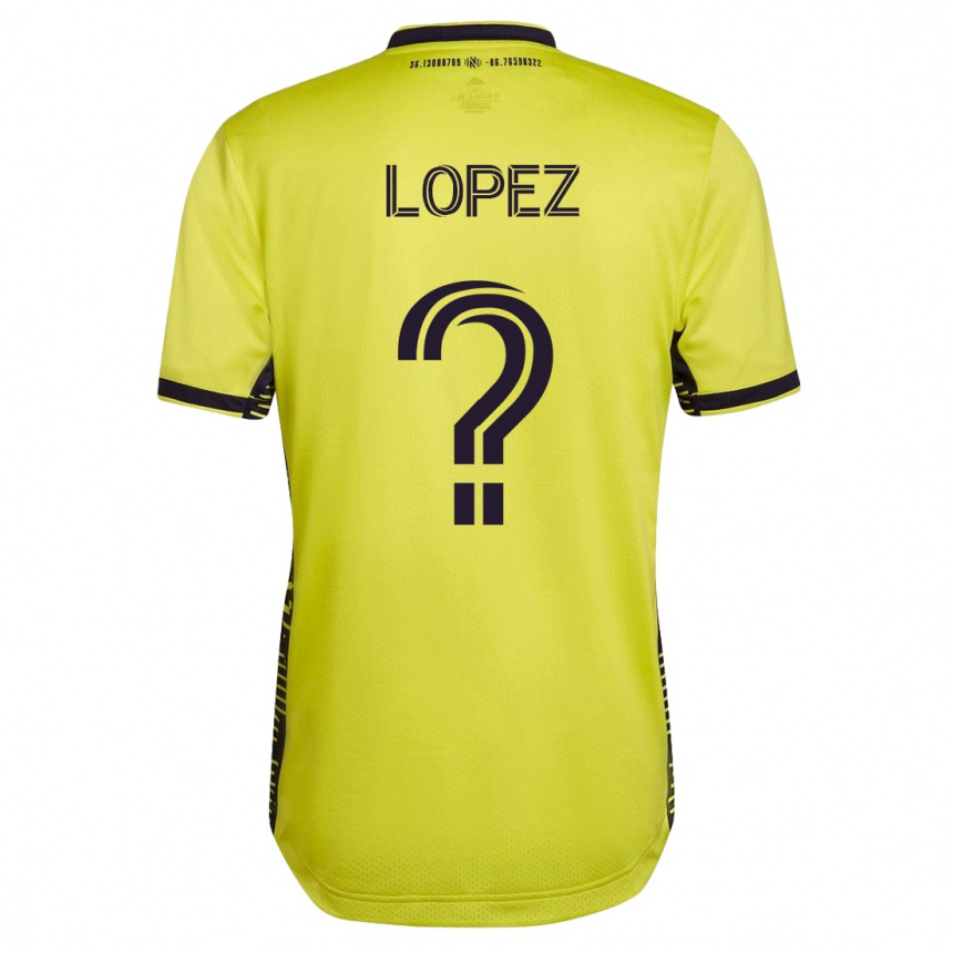 Men Football Alejandro Velazquez-Lopez #0 Yellow Home Jersey 2023/24 T-Shirt