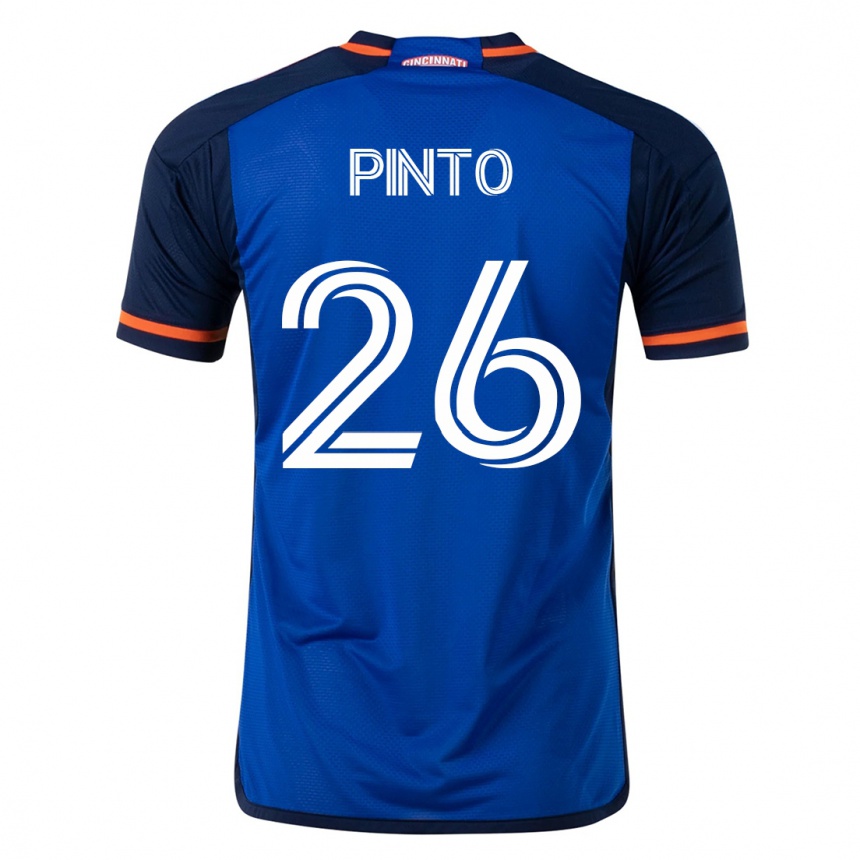 Men Football Malik Pinto #26 Blue Home Jersey 2023/24 T-Shirt