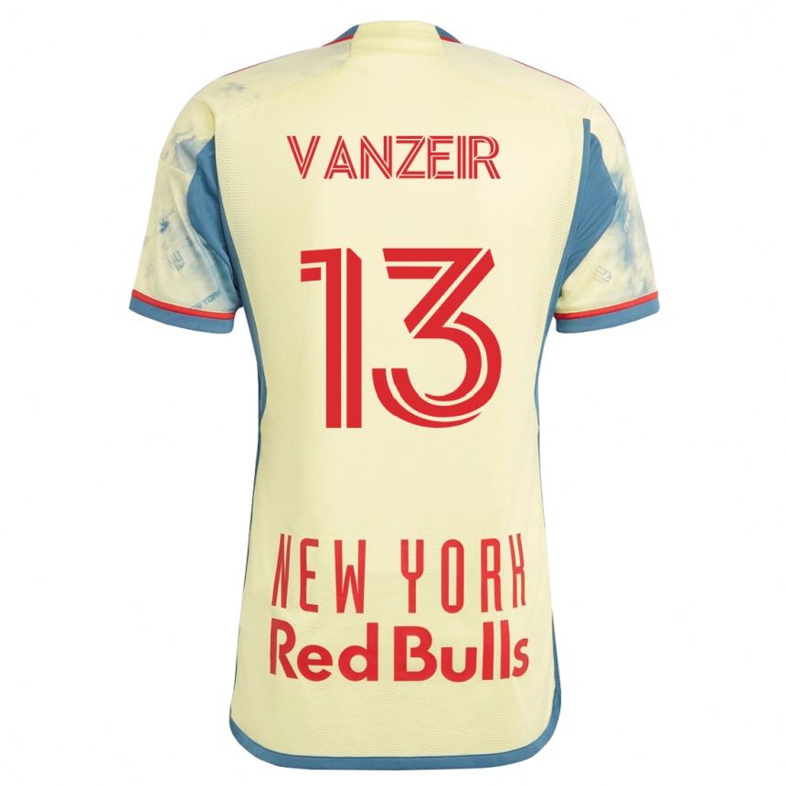 Men Football Dante Vanzeir #13 Yellow Home Jersey 2023/24 T-Shirt