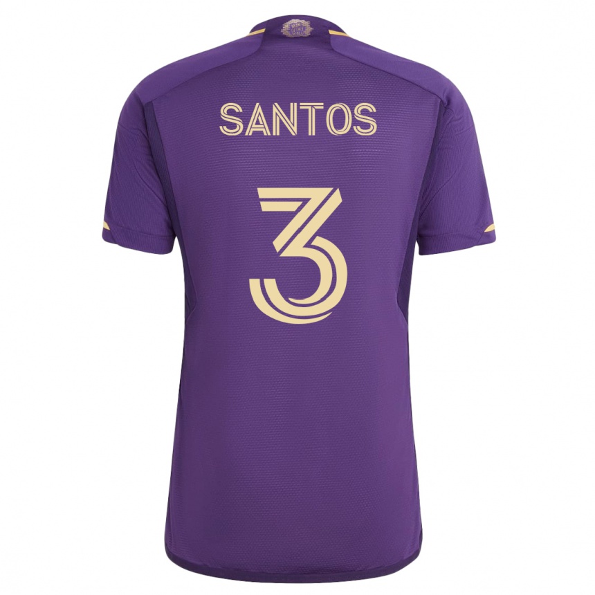 Men Football Rafael Santos #3 Violet Home Jersey 2023/24 T-Shirt