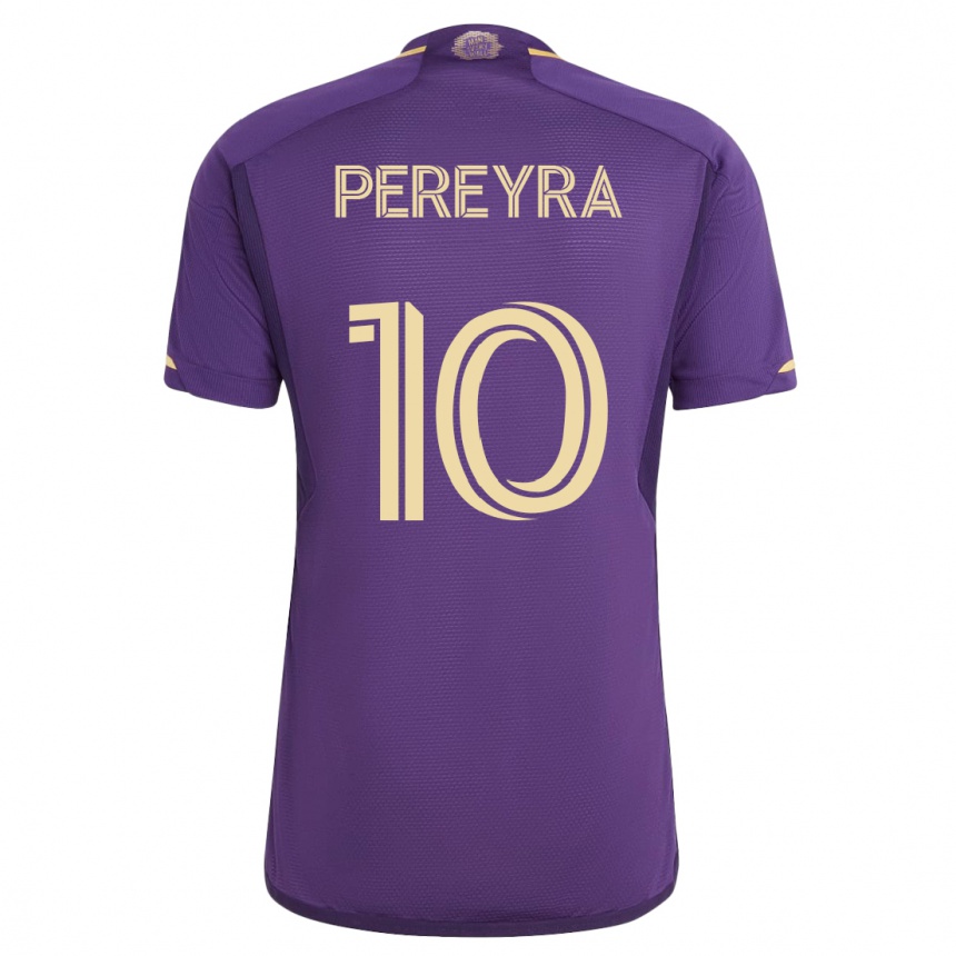 Men Football Mauricio Pereyra #10 Violet Home Jersey 2023/24 T-Shirt