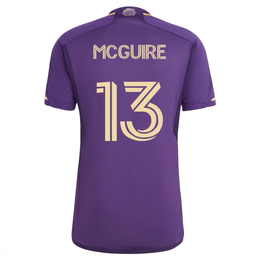 Men Football Duncan Mcguire #13 Violet Home Jersey 2023/24 T-Shirt