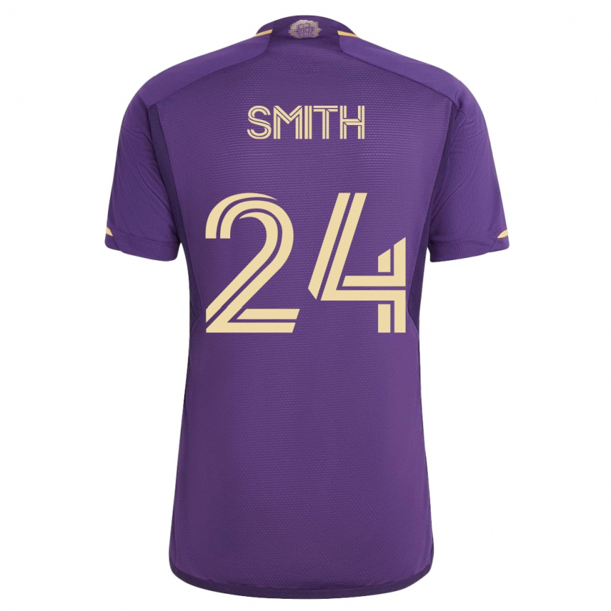 Men Football Kyle Smith #24 Violet Home Jersey 2023/24 T-Shirt