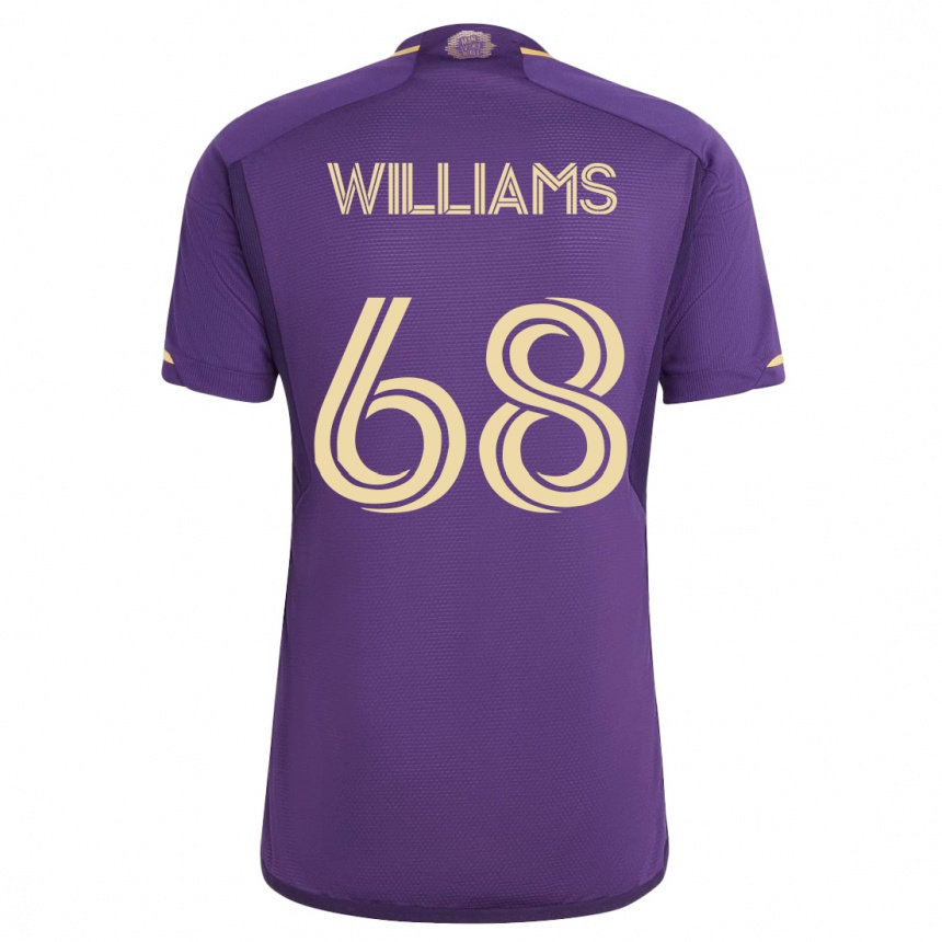 Men Football Thomas Williams #68 Violet Home Jersey 2023/24 T-Shirt