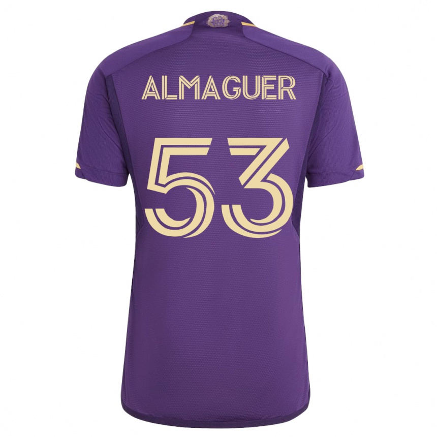 Men Football Jorge Almaguer #53 Violet Home Jersey 2023/24 T-Shirt