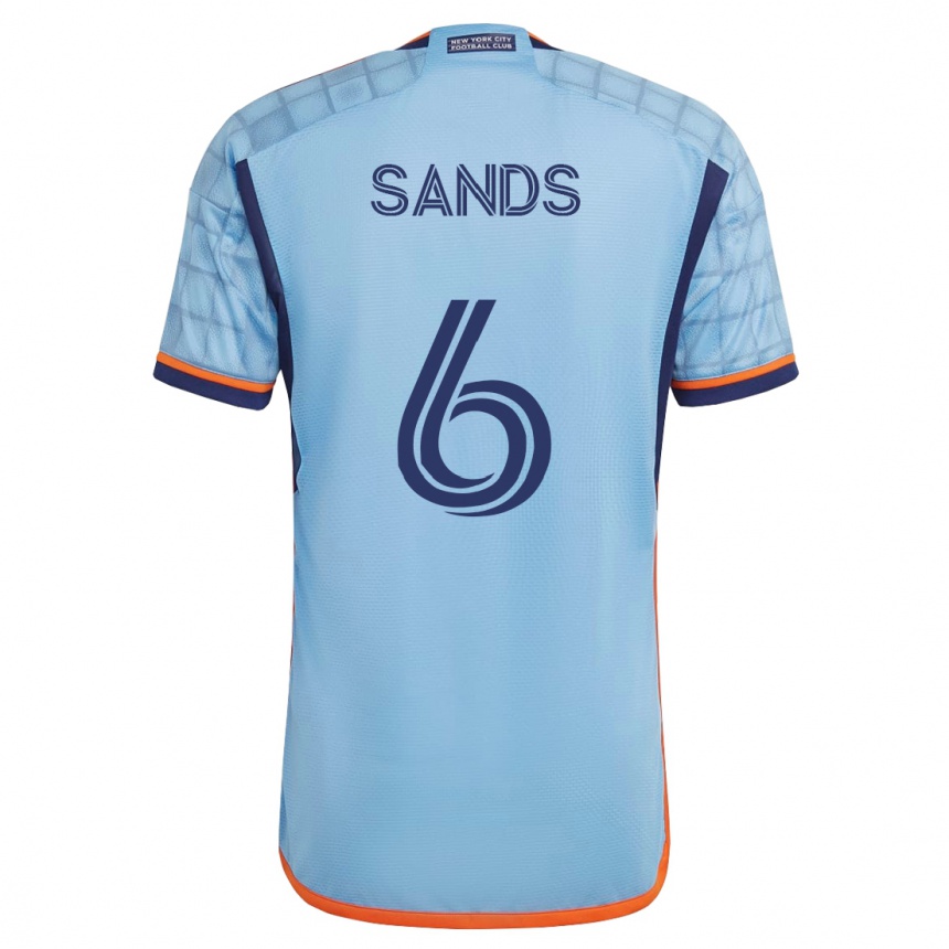 Men Football James Sands #6 Blue Home Jersey 2023/24 T-Shirt