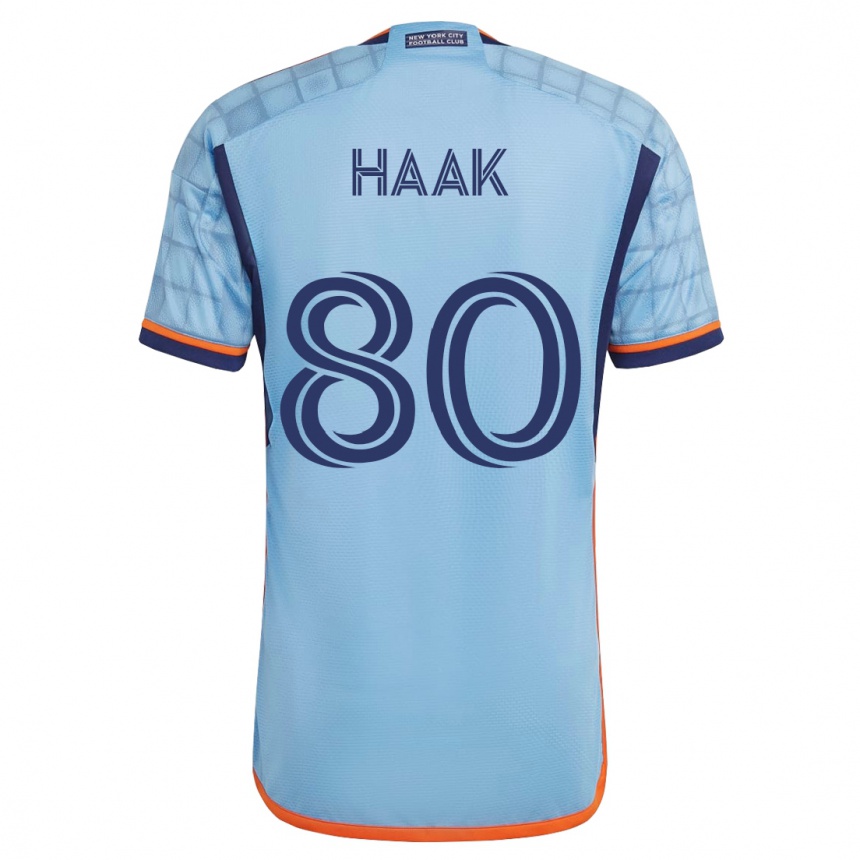 Men Football Justin Haak #80 Blue Home Jersey 2023/24 T-Shirt