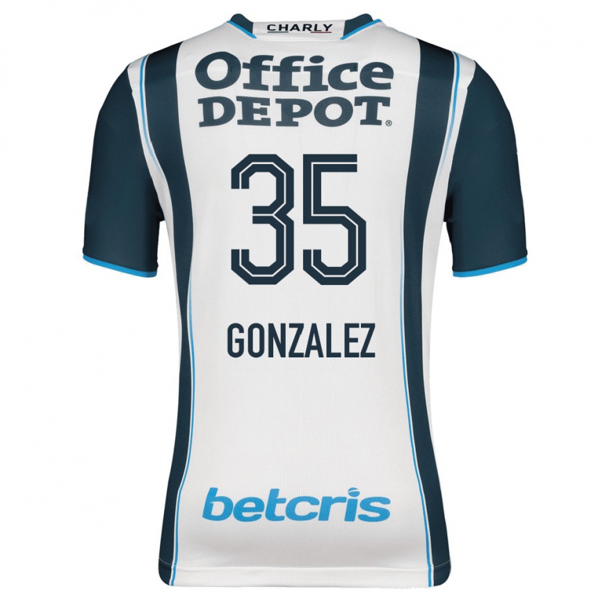 Men Football Bryan González #35 Navy Home Jersey 2023/24 T-Shirt