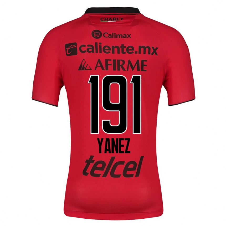 Men Football Sebastián Yánez #191 Red Home Jersey 2023/24 T-Shirt