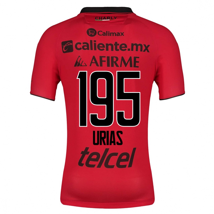 Men Football Héctor Urías #195 Red Home Jersey 2023/24 T-Shirt