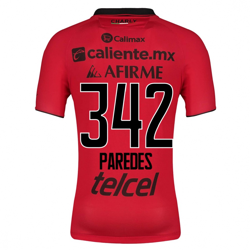 Men Football Santiago Paredes #342 Red Home Jersey 2023/24 T-Shirt