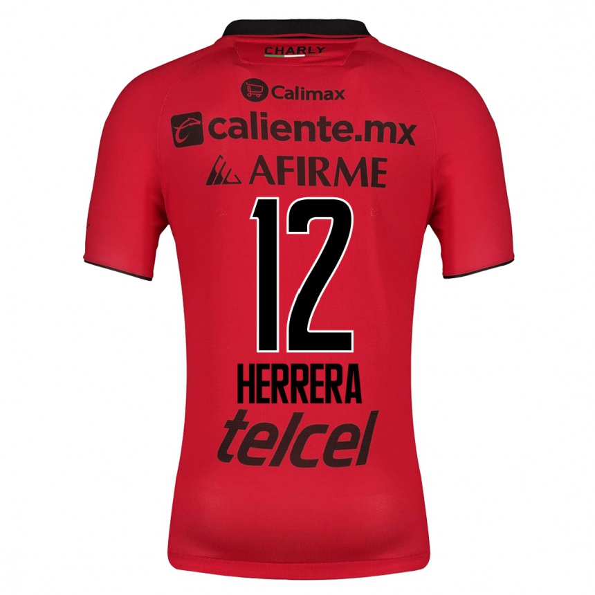 Men Football Melissa Herrera #12 Red Home Jersey 2023/24 T-Shirt
