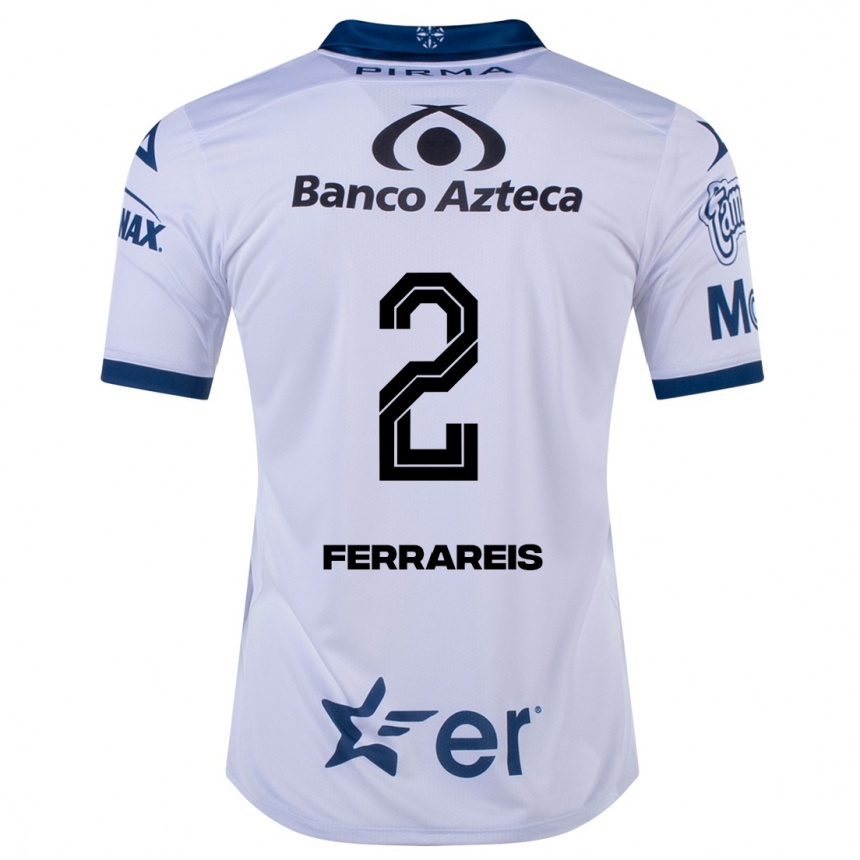 Men Football Gustavo Ferrareis #2 White Home Jersey 2023/24 T-Shirt