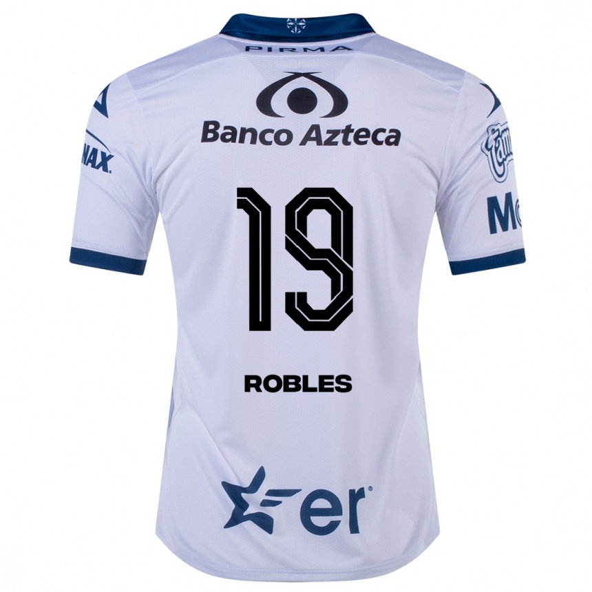 Men Football Ángel Robles #19 White Home Jersey 2023/24 T-Shirt