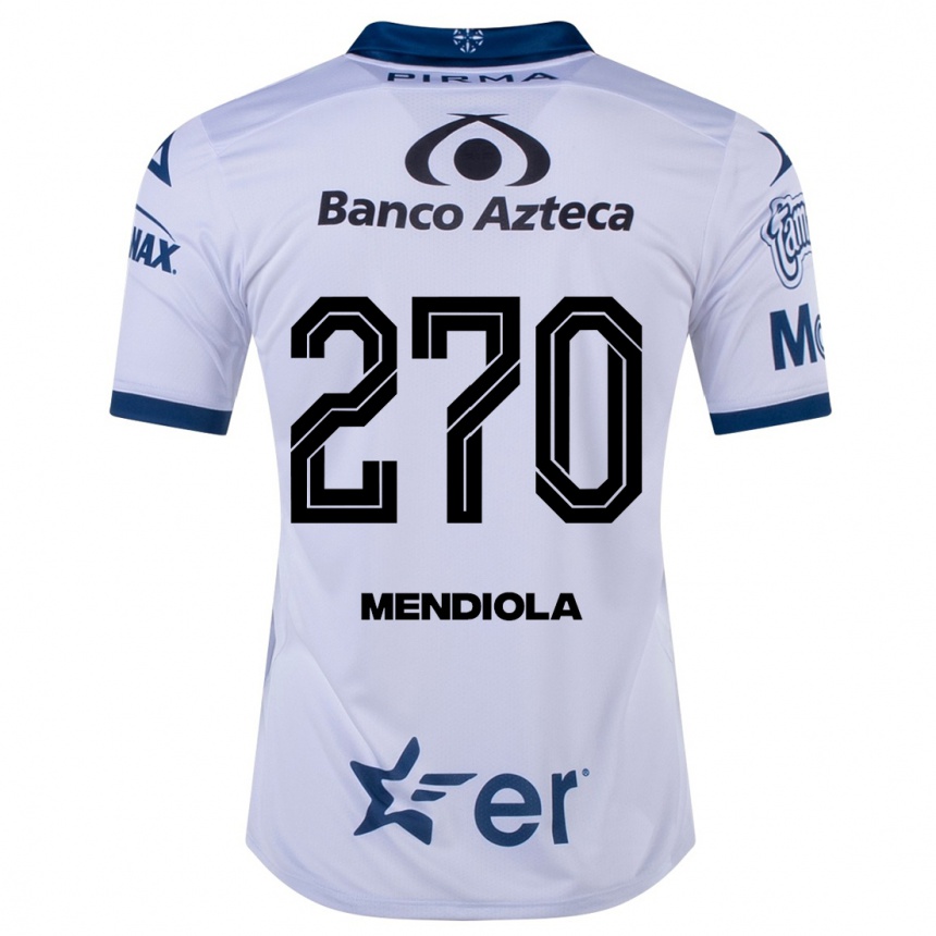Men Football Carlos Mendiola #270 White Home Jersey 2023/24 T-Shirt